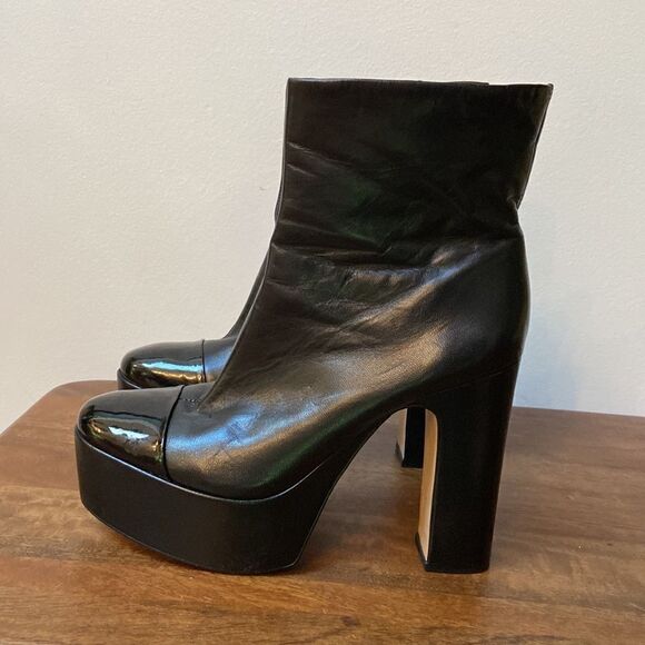 Franco Sarto Valeria Leather Platform Booties - Picture 1 of 16